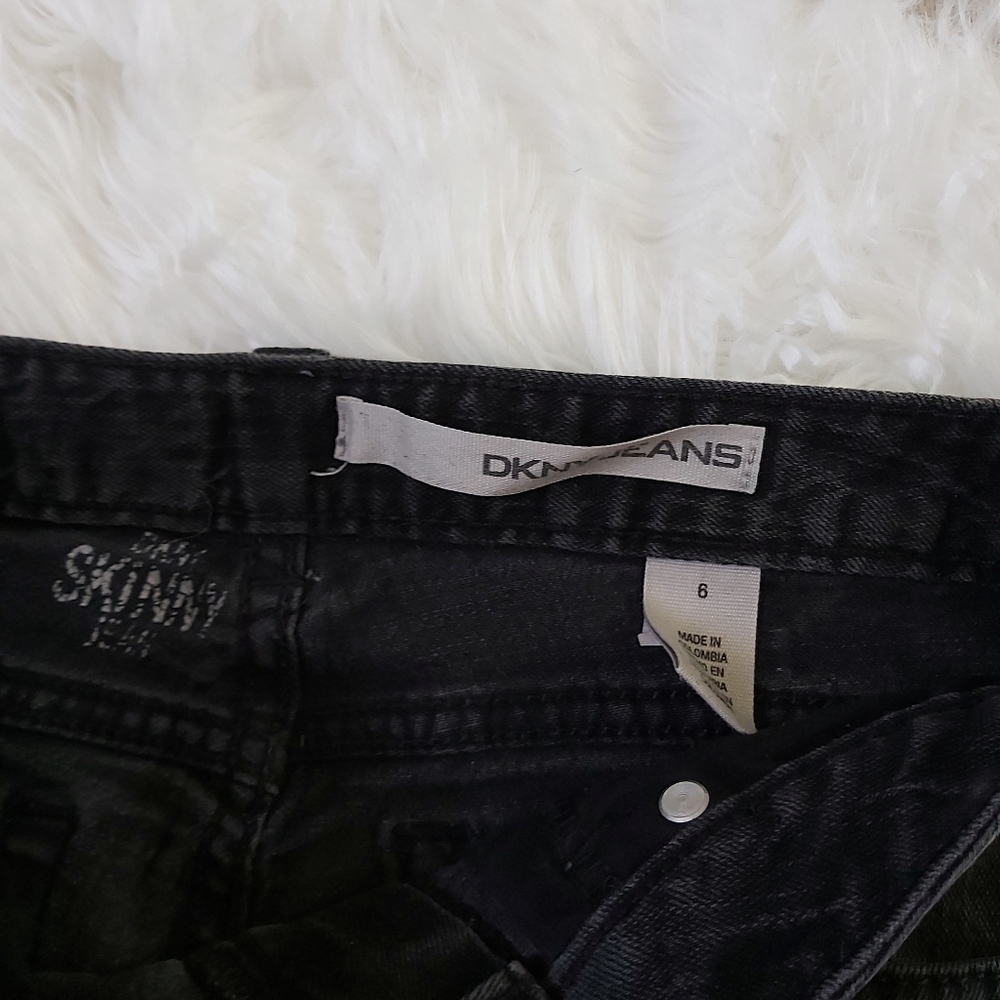 DKNY vintage black skinny jeans - Picture 7 of 9